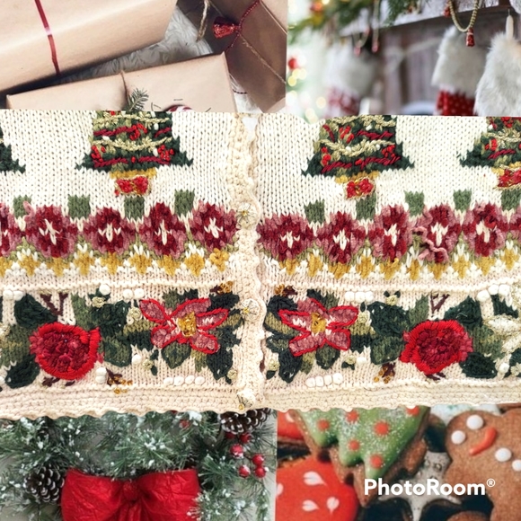 Vtg Christmas sweater cardigan - Picture 14 of 16